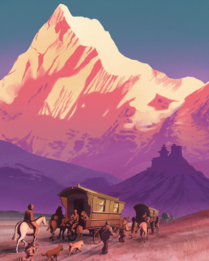 Ilustracin Lach Drom. El largo xodo roman